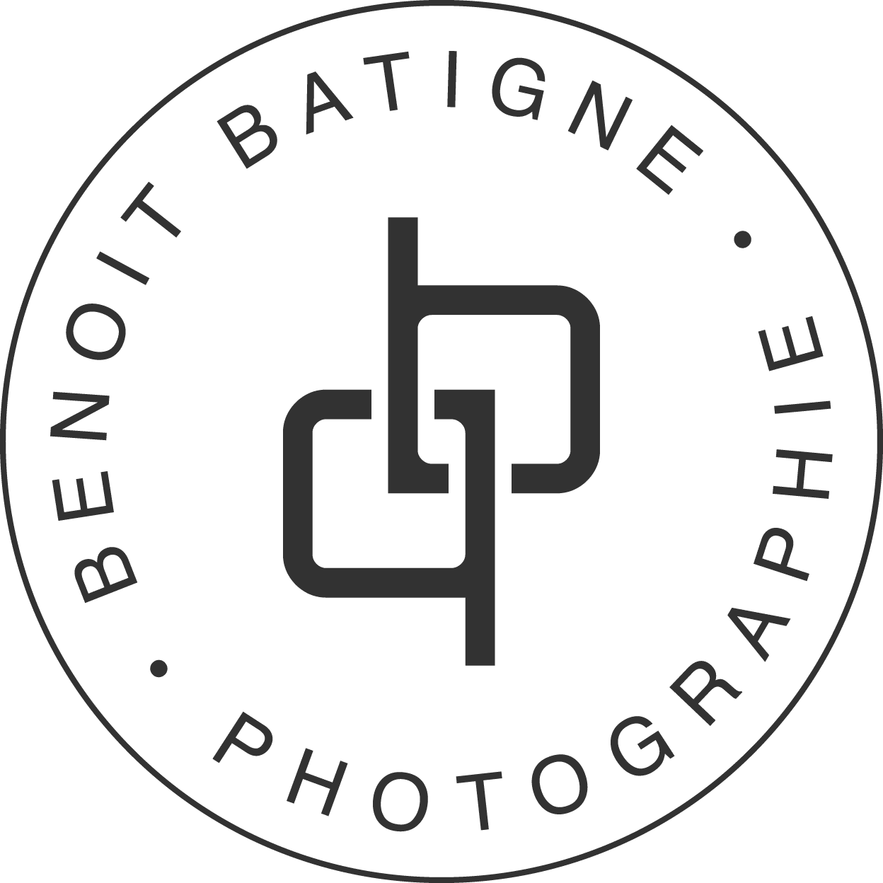 Logo monogramme de Benoît Batigne réalisé par Lunenoire Studio